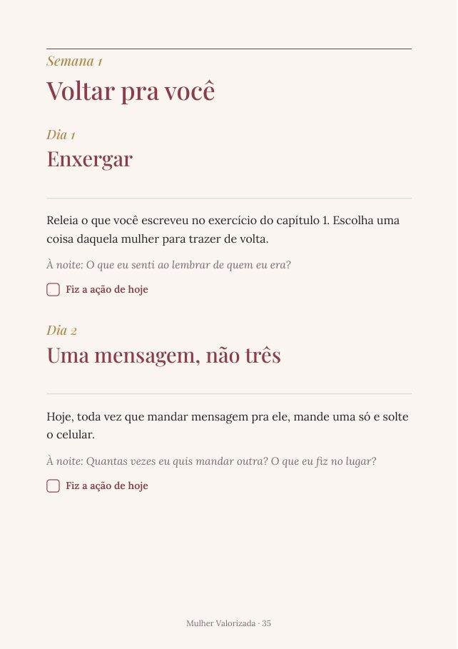 Página do plano de 21 dias